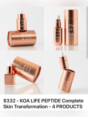 KOA LIFE Peptide Complete Skin Transformation Set in 4 weeks with 4 products